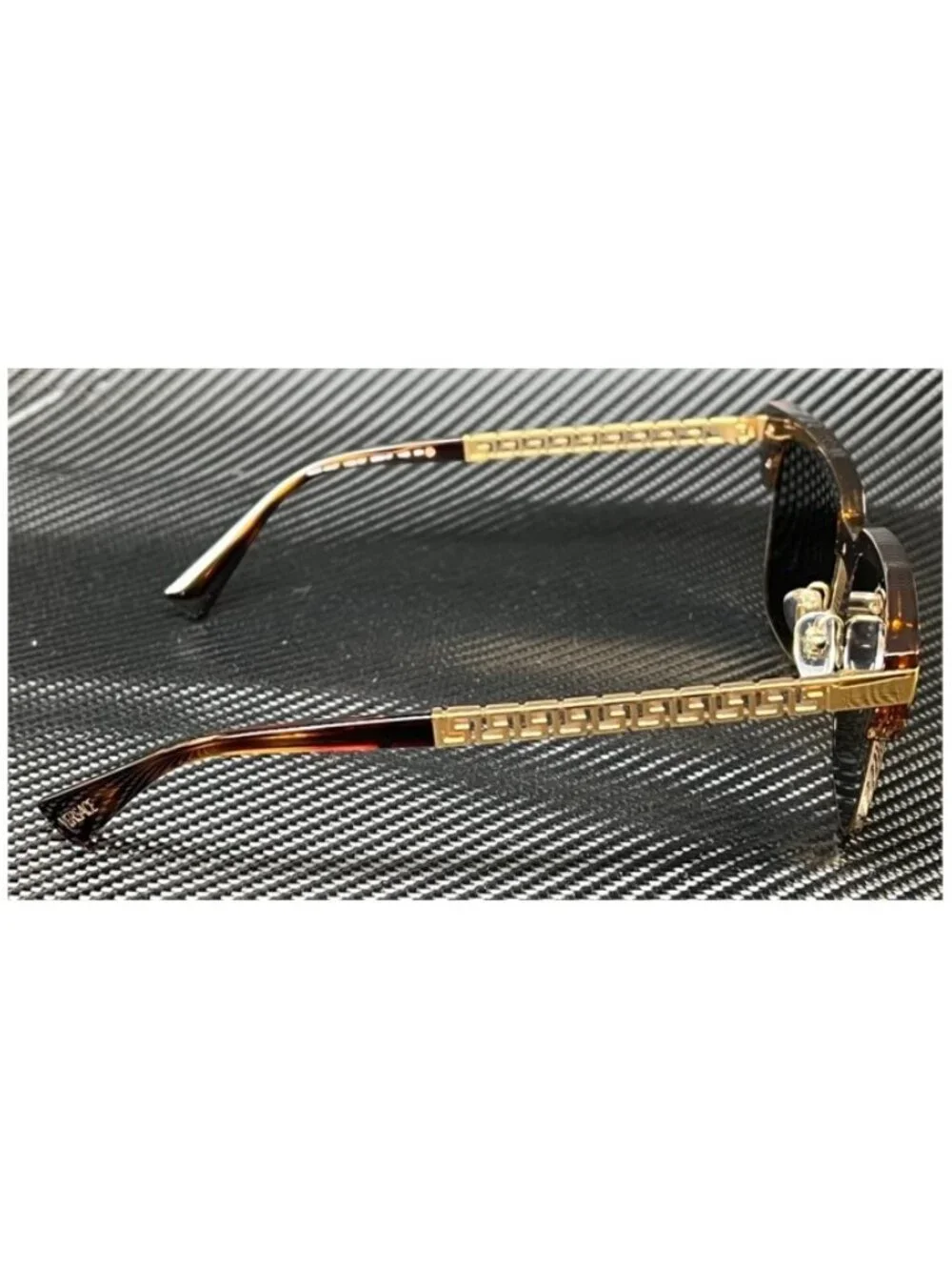 New Versace Men Havana Sunglasses 55-17-145